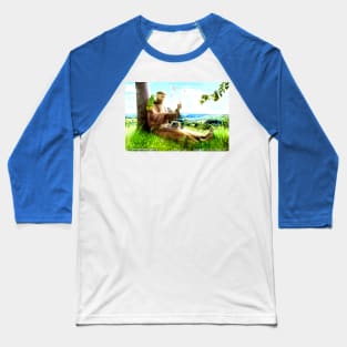 Saint Francis and the sermon-preaches to the birds Baseball T-Shirt